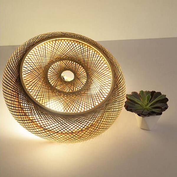 bamboo ceiling mount light