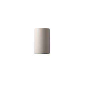 Ambiance 1-Light Small Cylinder Bisque Wall Sconce