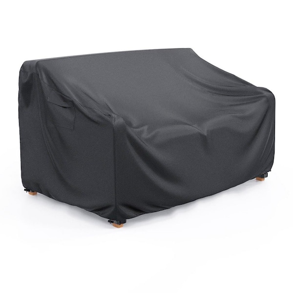 104 in. L x 40 in. D x 35 in. H Black Patio Sofa Cover Waterproof
