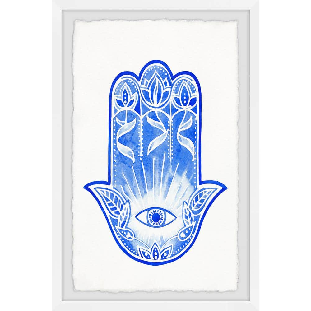 Palm and Eye by Marmont Hill Framed Culture Art Print 30 in. x 20 in.