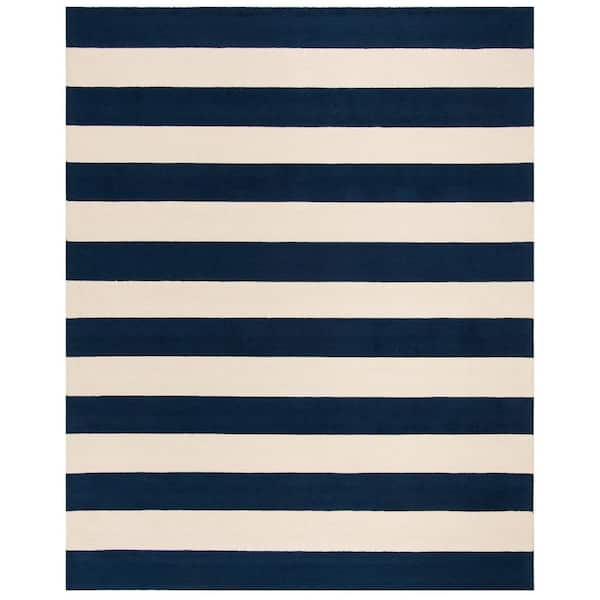 SAFAVIEH Kids Navy/Ivory 9 ft. x 12 ft. Striped Area Rug