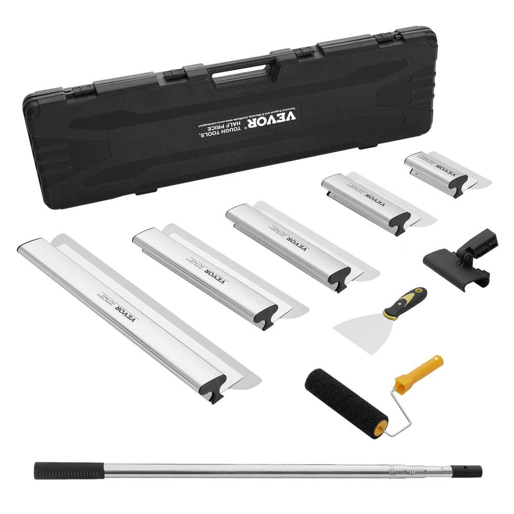 Drywall Skimming Blade Set 7 in./10 in./14 in./16 in./24 in. Skimming Blades with 34 in. - 81 in. Extension Handle Pole price history on PriceWatchPro