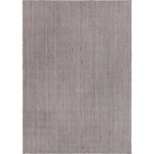 Unique Loom Braided Jute Dhaka Gray 10' 0 x 14' 1 Area Rug