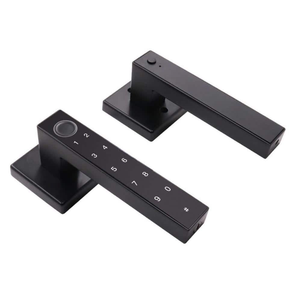 Single Cylinder Smart Door Handle with Fingerprint, IC Card, Passcode, APP, Mechanical Key price history on PriceWatchPro