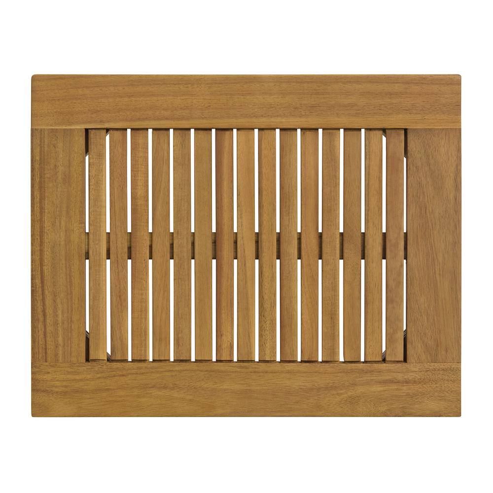 Okemo Natural Acacia Wood Outdoor End Table Set