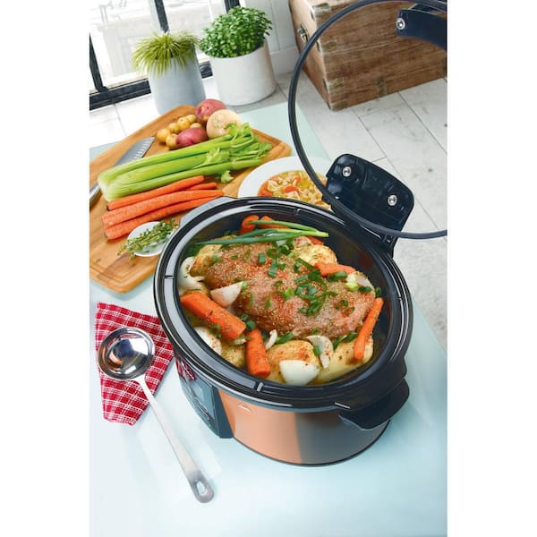 Euro Cuisine SCX6 Programmable Slow Cooker 6 Quart - Best Digital Slow  Cooker for Large Family Meals, Smart Slow Cooker with Timer, Ideal for All