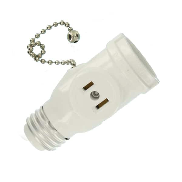 Leviton Pull-Chain Socket Lamp Holder R50-19980-0PG - The Home Depot