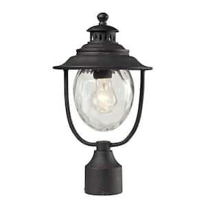 Searsport 1-Light Outdoor Weathered Charcoal Post Light