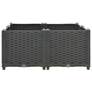 31.5 in. x 31.5 in. x 15 in. Polypropylene Raised Bed