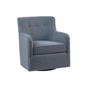 Jayne 29 in. Blue Polyester Arm Chair