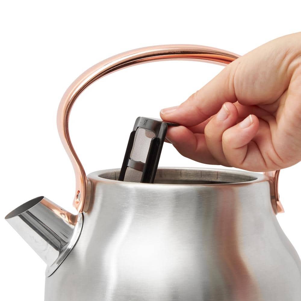 Steel and Copper 1.7L Retro Electric Kettle