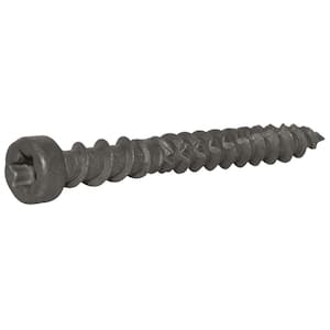 #8 x 1-5/8 in. Coarse Gray Polymer-Plated Steel Star-Drive Bugle-Head Composite Deck Screws