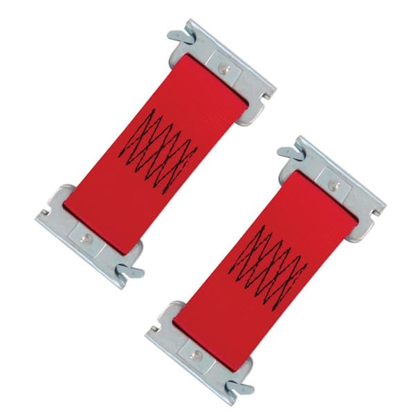 SNAP-LOC 6 in. x 2 in. Multi-Use Logistic E-Strap Dolly Connector in Red (2-Pack)