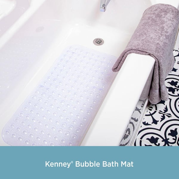 Kenney - Clear Bubble Microban PVC Bath Mat