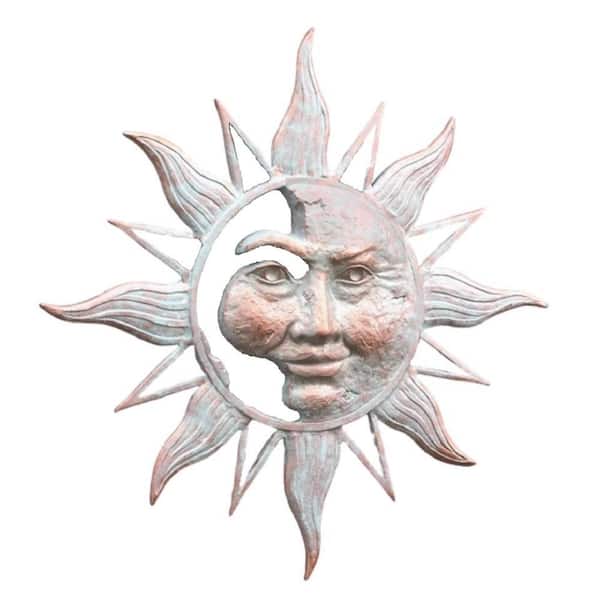 Unbranded Half Face Sun Wall Plaque