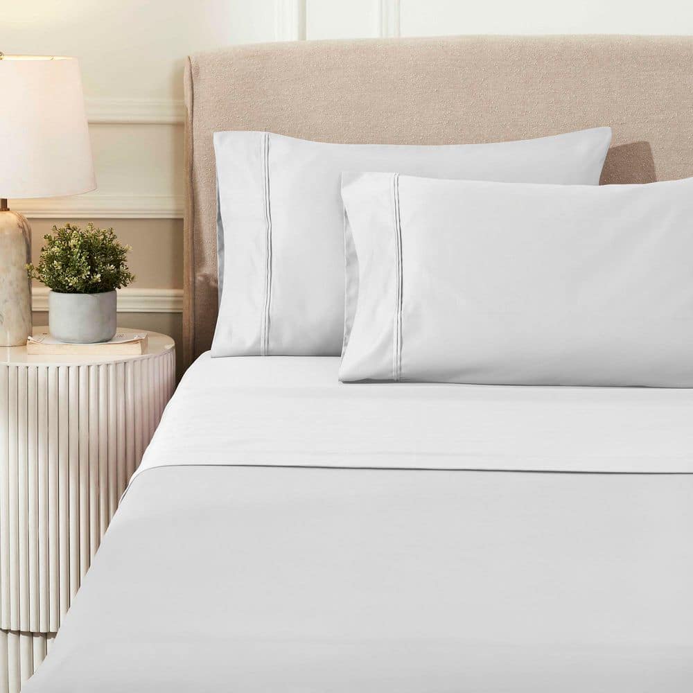 1200 Thread Count 4-Piece Platinum Solid Egyptian Cotton Deep Pocket Full Sheet Set price history on PriceWatchPro
