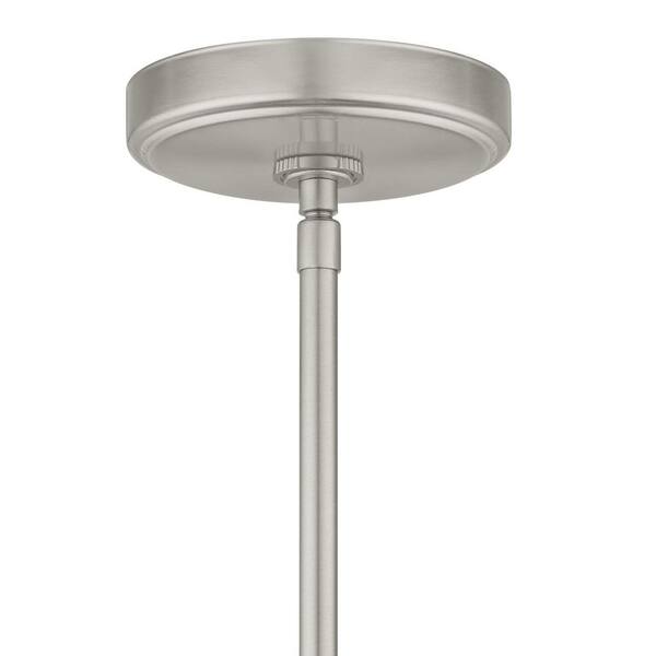 Home Decorators Collection Clermont 1-Light Brushed Nickel