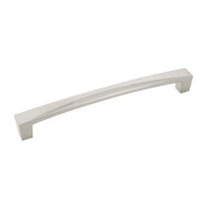 Crest Collection 6-1/4 in. (160 mm) Satin Nickel Finish Cabinet Drawer/Door Pull