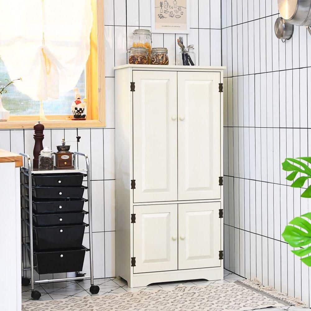 White MDF Accent Buffet with Adjustable Shelves price history on PriceWatchPro