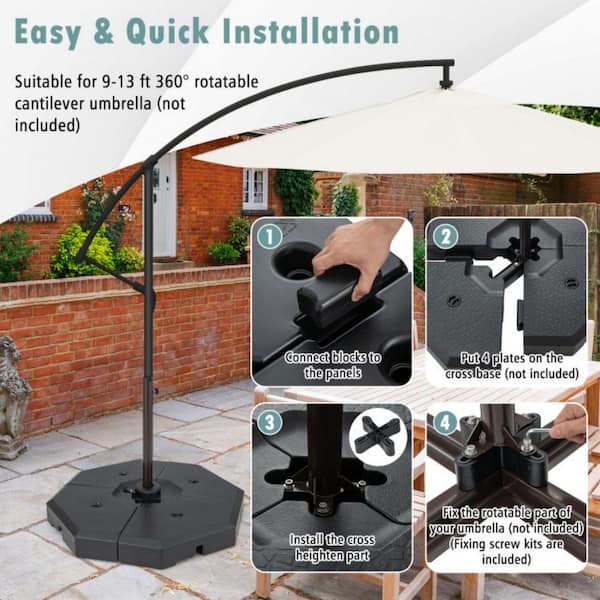 fix patio umbrella base Gogogmee Replacement Screws for Stand Umbrella Parts Deck Umbrella Base Cover Easy to Install Wind Resistant : Patio, Lawn & Garden Busted Umbrella Base Fix It