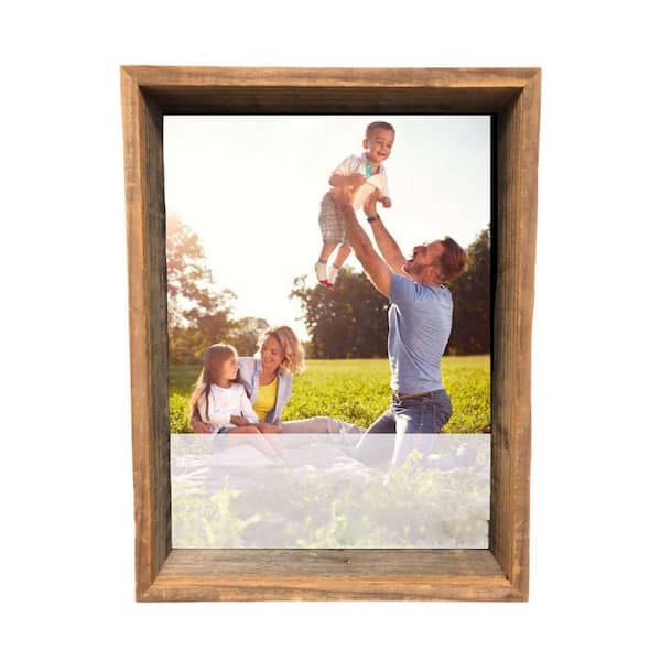 HomeRoots Victoria 6 in. W. x 6 in. Weathered Gray Picture Frame
