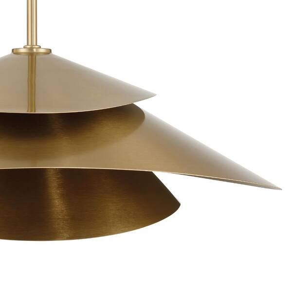 Hunter Fan Company - Hunter Hiro 1 Light Alturas Gold Cone Pendant Lighting for Kitchen