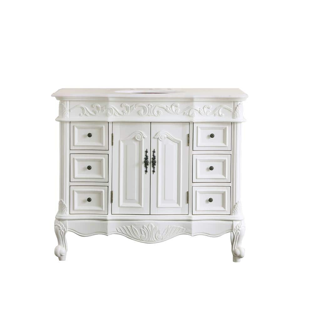 Timeless Home 42 in. W x 22 in. D x 36 in. H Single Bathroom Vanity in Anti