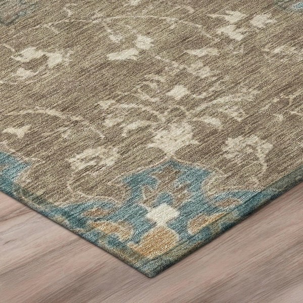 Chantille Machine Washable Indoor/Outdoor Abstract ACN2958 Denim 3 ft. x 4 ft. Area Rug