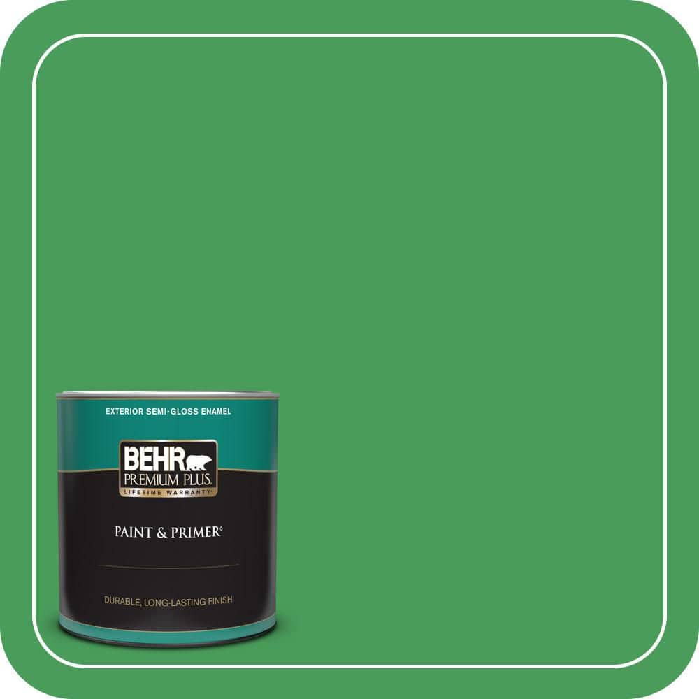 1 qt. #P400-6 Clover Patch Semi-Gloss Enamel Exterior Paint & Primer price history on PriceWatchPro
