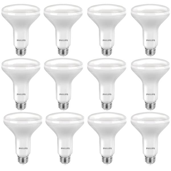Philips 65-Watt Equivalent BR30 Dimmable LED Flood Soft White (12-Pack)