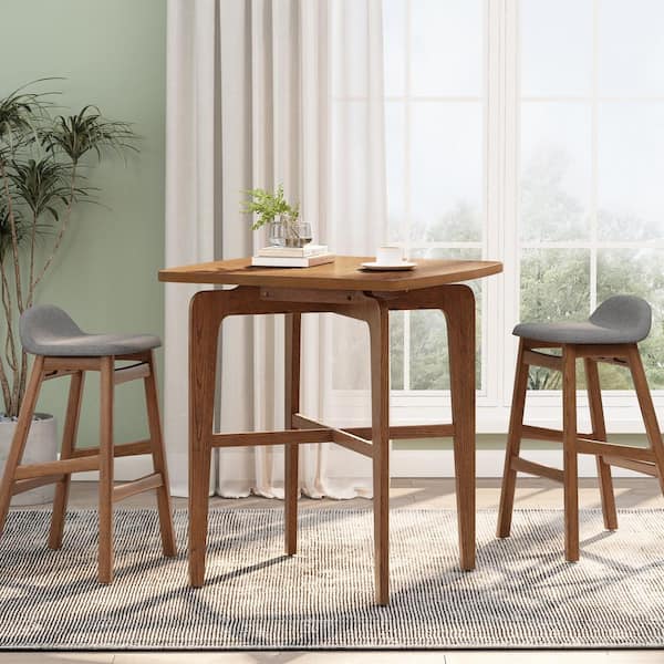 CHRISTOPHER KNIGHT HOME Ambric 36.34 in. H Walnut Wood Square