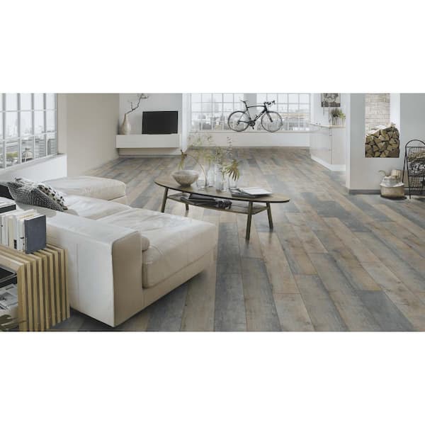 Take Home Sample - Grey Restoration Oak Waterproof Laminate Floor Tile Flooring