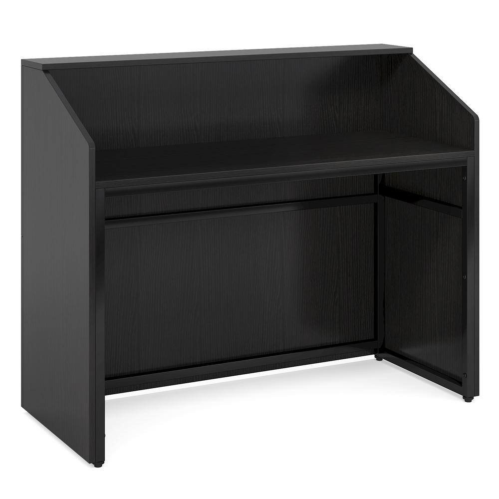BYBLIGHT Moronia 47 in. Rectangular Black Particle Board Computer Desk