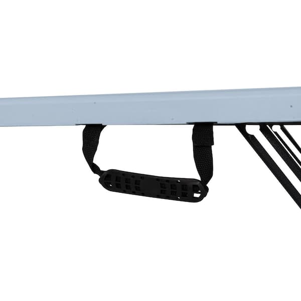Reviews for PEAKFORM 4 ft. Gray Plastic Top Adjustable Height Centerfold  Folding Table