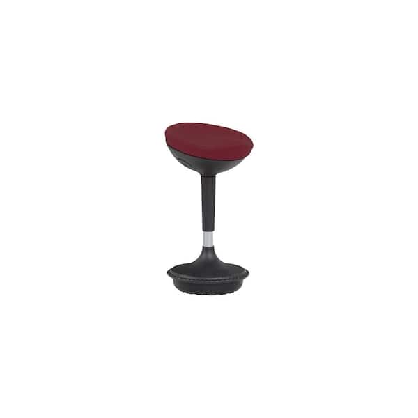 Nyhus Trina Ergonomic Red Fabric Height Adjustable Seating Stool