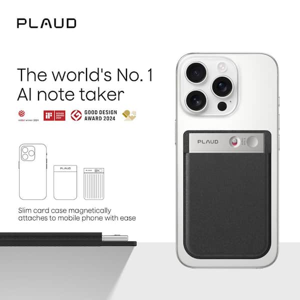 PLAUD Note AI Voice Recorder, Silver PLD-64G-SI - The Home Depot