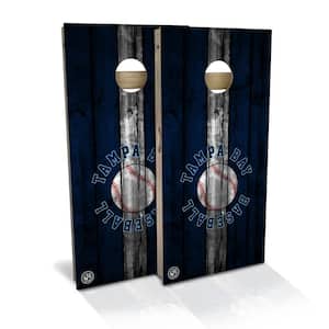 Tampa Bay Baseball Cornhole Board Set (Includes 8-Bags)