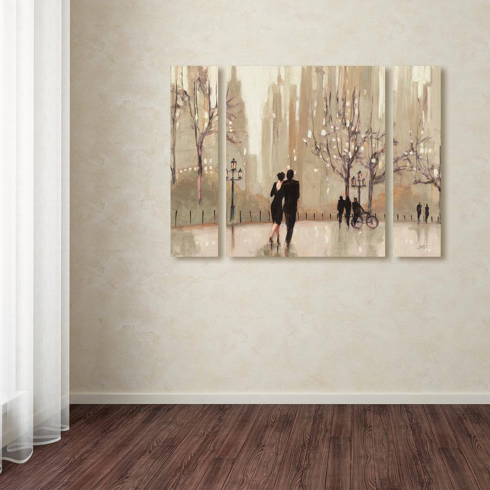 Julia Purinton Evening Out Neutral Canvas Triptych Art Set
