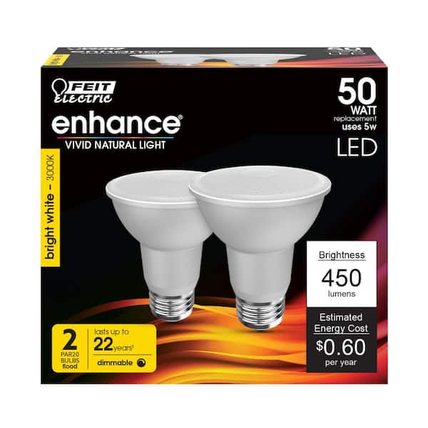 Feit Electric 38-Watt Warm White (3000K) PAR20 Dimmable Energy Saver Halogen Flood Light Bulb (12-Pack) Feit Electric 38-Watt Warm White (3000K) PAR20 Dimmable Energy Saver Halogen Flood Light Bulb (12-Pack)