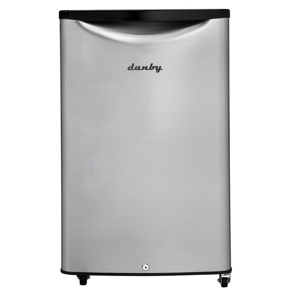 Danby Contemporary Classic 4.4 cu. ft. Retro Outdoor Refrigerator in Stainless Steel, Spotless Steel