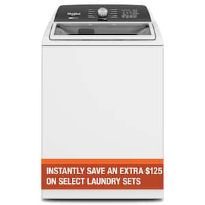 4.7 - 4.8 cu. ft. Top Load Washer with 2 in 1 Removable Agitator in White