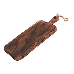 18 in. x 7.5 in. Acacia Wood Paddle Serving Board