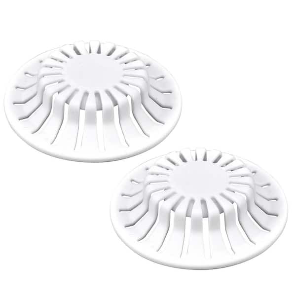 DANCO Bathroom Sink Hair Catcher in White (2-Pack) 10769 - The Home Depot