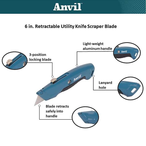 6 in. Retractable Utility Knife Scraper Blade
