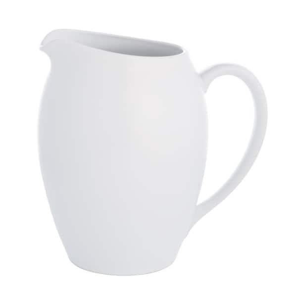Colorwave White 60 fl. oz. (White) Stoneware Pitcher