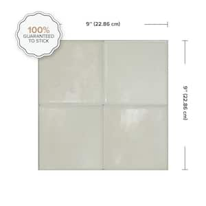 Zellige Zagora 9 in. x 9 in. Vinyl Peel and Stick Tile (2.22 sq. ft. / 4-Pack)