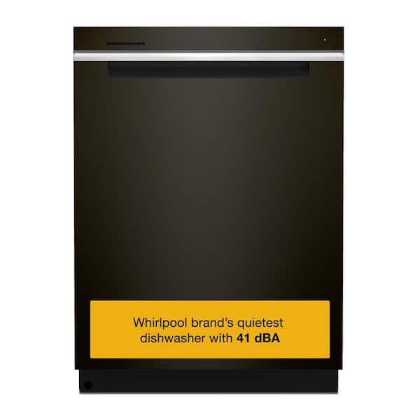 24 in. Built-In Tall Tub Dishwasher in Fingerprint Resistant Black Stainless with 3rd Rack