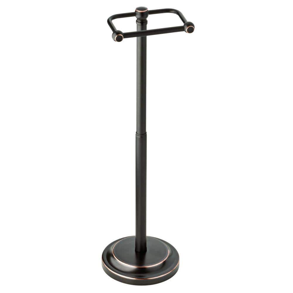 Free Standing Toilet Paper Holder Stand, Oil Rubbed Bronze Toilet Paper  Holder with Storage for Jumbo Mega, Housen Solutions