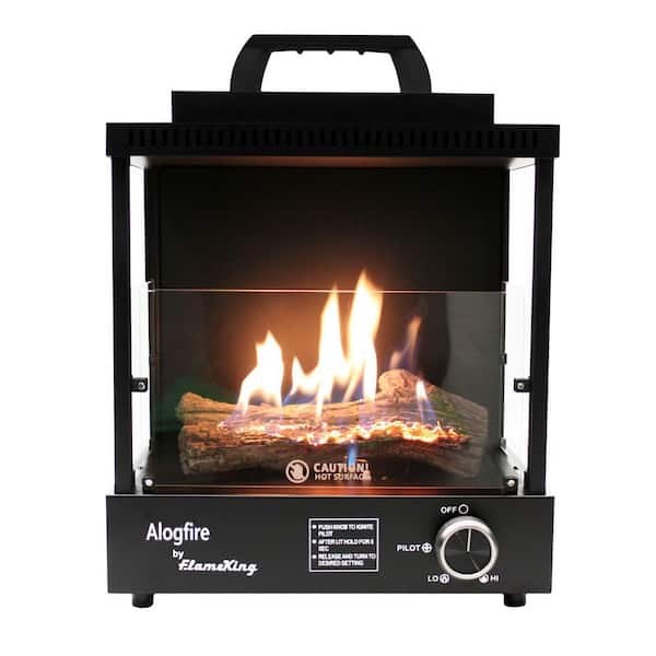 ALOGFIRE Propane Ambiance Log Fireplace Heater, Clean and Smokeless, 8,200 BTU
