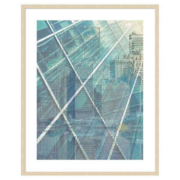 Amanti Art Cityworks III by Steve Hunziker 1 Piece Framed Giclee Architecture Art Print 41 in. x 33 in.